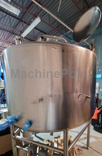  - steamed jacketed processor done top cone bottom s/s 1,188 gallon  - Used machine