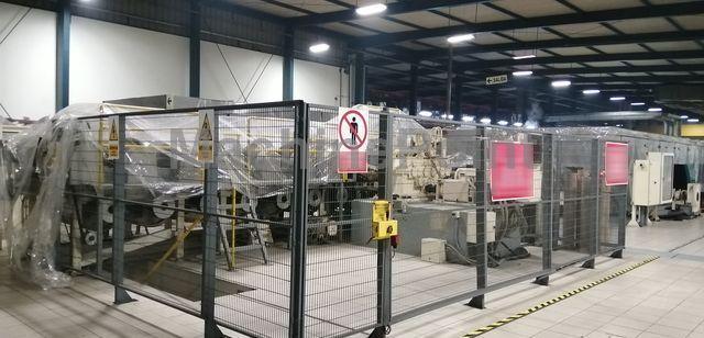 DMT - BOPP complete extrusión line – Film width 6 800 mm on winder
2 450 kg/h of co extruded film 3 layers A – B – C
Thickness range 15 – 60 mm - Maszyna używana