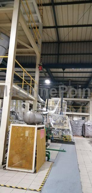 DMT - BOPP complete extrusión line – Film width 6 800 mm on winder
2 450 kg/h of co extruded film 3 layers A – B – C
Thickness range 15 – 60 mm - Maszyna używana