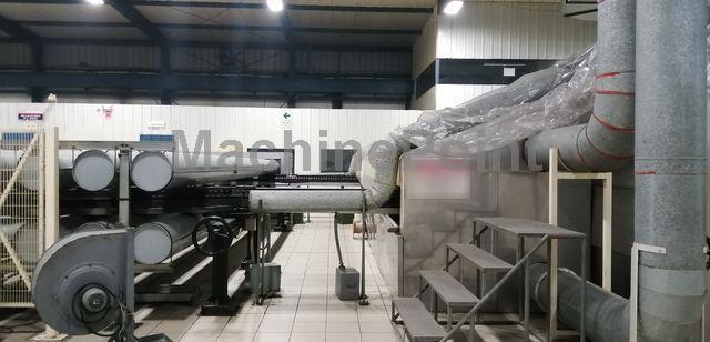 DMT - BOPP complete extrusión line – Film width 6 800 mm on winder
2 450 kg/h of co extruded film 3 layers A – B – C
Thickness range 15 – 60 mm - Maszyna używana