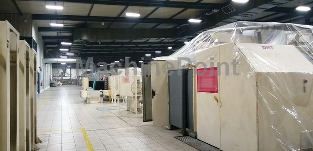 DMT - BOPP complete extrusión line – Film width 6 800 mm on winder
2 450 kg/h of co extruded film 3 layers A – B – C
Thickness range 15 – 60 mm - Maszyna używana