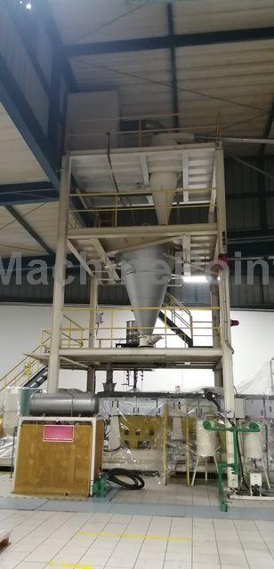 DMT - BOPP complete extrusión line – Film width 6 800 mm on winder
2 450 kg/h of co extruded film 3 layers A – B – C
Thickness range 15 – 60 mm - Maszyna używana