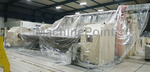 DMT - BOPP complete extrusión line – Film width 6 800 mm on winder
2 450 kg/h of co extruded film 3 layers A – B – C
Thickness range 15 – 60 mm - Maszyna używana