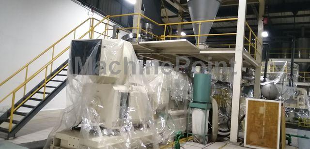 DMT - BOPP complete extrusión line – Film width 6 800 mm on winder
2 450 kg/h of co extruded film 3 layers A – B – C
Thickness range 15 – 60 mm - Maszyna używana